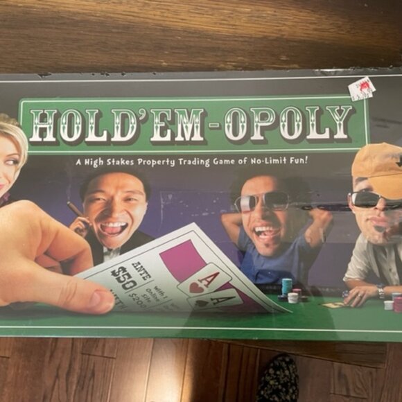 Hold’ Em-Opoly Property Trading Texas Hold Em Two Favorite Games - Picture 1 of 3